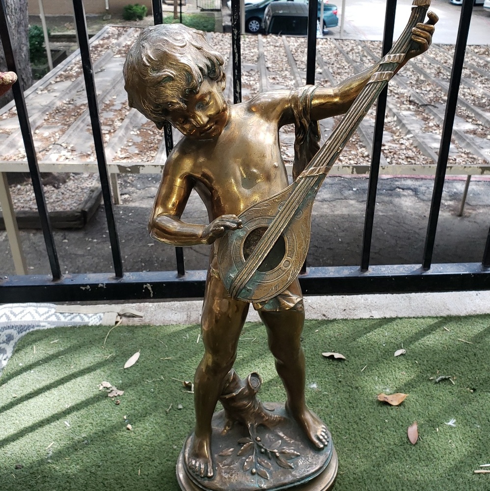 Signed Auguste Moreau Bronze Statue